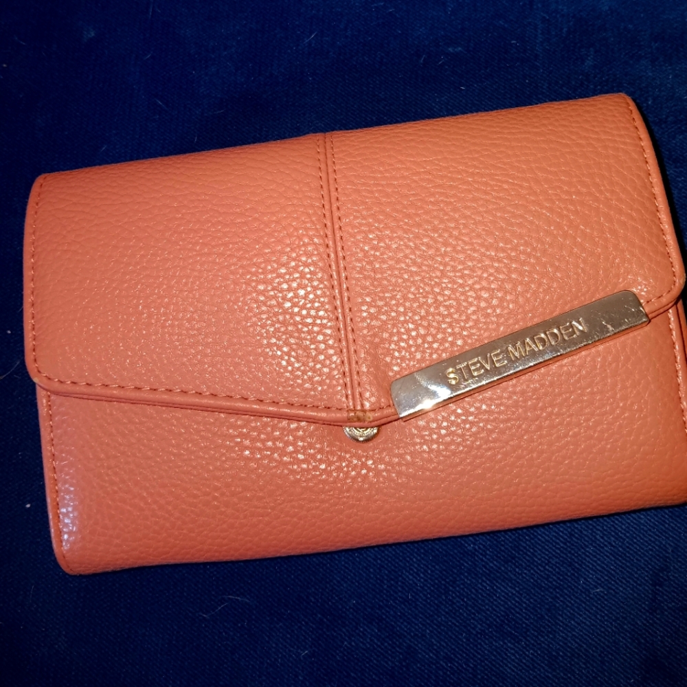 Rose Pink Leather Wallet By STEVE MADDEN